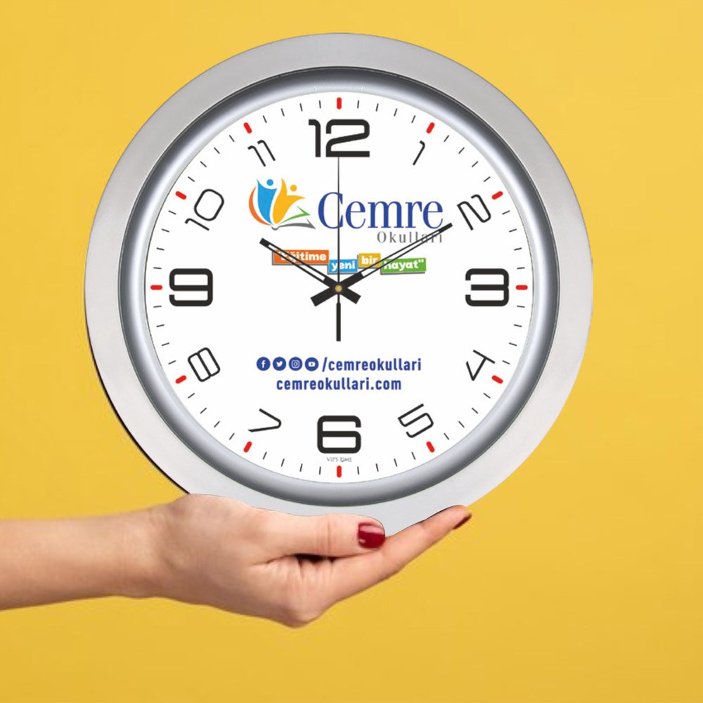 Metalize Kasa Duvar Saatleri